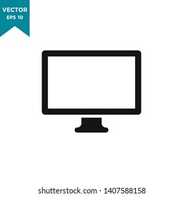 monitor icon in trendy flat design 