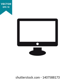 monitor icon in trendy flat design 