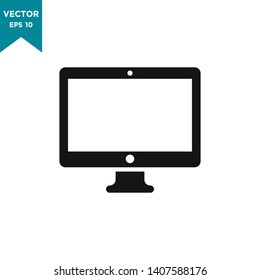 monitor icon in trendy flat design 