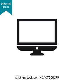 monitor icon in trendy flat design 