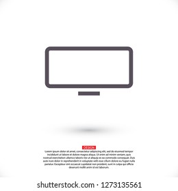 monitor icon vector 10 eps