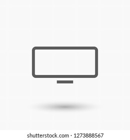 monitor icon vector 10 eps
