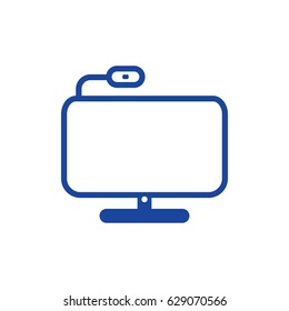 monitor icon vector