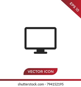 Monitor icon vector