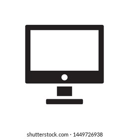 the monitor icon vector design template