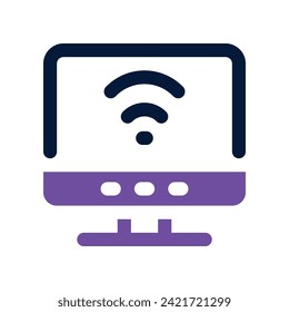 icono de monitor. icono de doble tono vectorial para tu sitio web, móvil, presentación y diseño de logotipo.