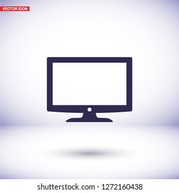 monitor icon, Vector  Eps 10 