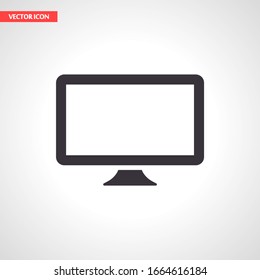 monitor icon, Vector Eps 10 . Lorem Ipsum Design Flat