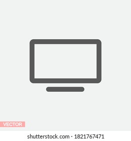 monitor icon, Vector  Eps 10 . Lorem Ipsum Design Flat
