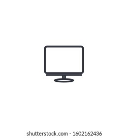 Monitor icon vector flat design