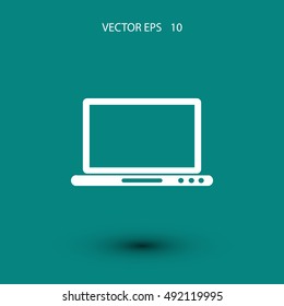 monitor icon vector, flat design best vector icon