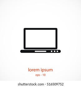 monitor icon vector, flat design best vector icon