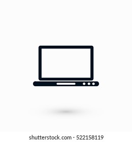 monitor icon vector, flat design best vector icon