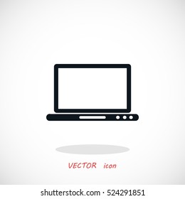 monitor icon vector, flat design best vector icon