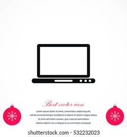 monitor icon vector, flat design best vector icon