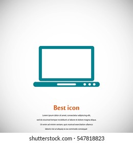 monitor icon vector, flat design best vector icon