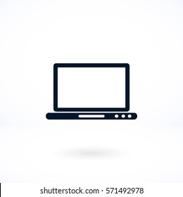 monitor icon vector, flat design best vector icon