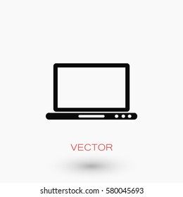 monitor icon vector, flat design best vector icon