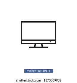 monitor icon vector illustration