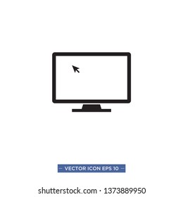 monitor icon vector illustration