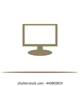 Monitor icon, vector illustration