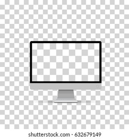 Monitor icon. Vector illustration
