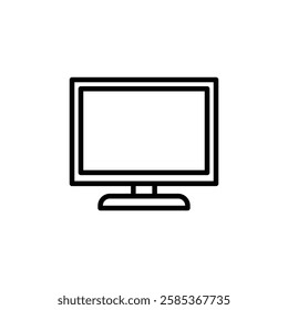 monitor icon Vector illustration in black