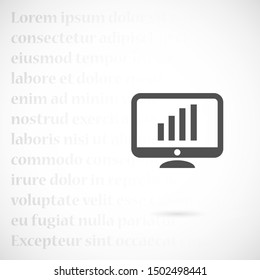 Monitor Icon Vector Illustration Design Electronic realistic set of Monitor Icon Vector, laptop, tablet, smartphone - Stock Vector illustration Device icons: smart phone, Monitor Icon Vector
