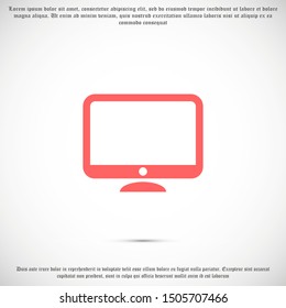 Monitor Icon Vector Illustration Design Electronic realistic set of Monitor Icon Vector, laptop, tablet, smartphone - Stock Vector illustration Device icons: smart phone, Monitor Icon Vector