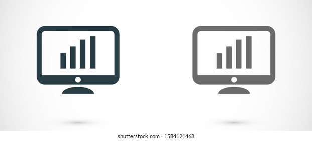 Monitor Icon Vector Illustration Design Electronic realistic set of Monitor Icon Vector, laptop, tablet, smartphone - Stock Vector illustration Device icons: smart phone, Monitor Icon Vector