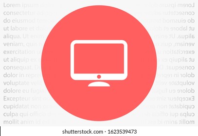 Monitor Icon Vector Illustration Design Electronic realistic set of Monitor Icon Vector, laptop, tablet, smartphone - Stock Vector illustration Device icons: smart phone, Monitor Icon Vector