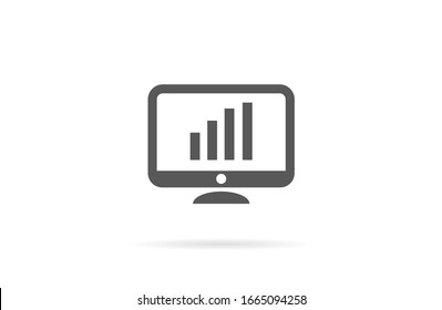 Ilustración del monitor Ilustración del vector de iconos, portátil, tablet y smartphone: Iconos de dispositivo de ilustración del vector de material: teléfono inteligente, monitor Vector de iconos