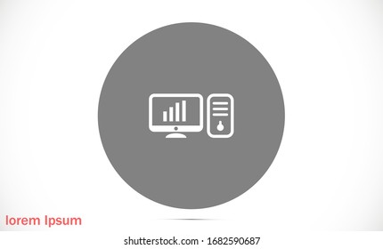 Ilustración del monitor Ilustración del vector de iconos, portátil, tablet y smartphone: Iconos de dispositivo de ilustración del vector de material: teléfono inteligente, monitor Vector de iconos