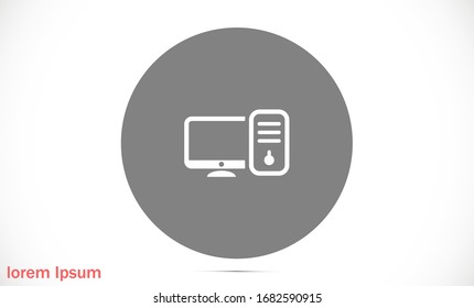 Ilustración del monitor Ilustración del vector de iconos, portátil, tablet y smartphone: Iconos de dispositivo de ilustración del vector de material: teléfono inteligente, monitor Vector de iconos