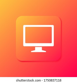 monitor Icon. Vector illustration EPS 10.