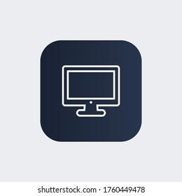 monitor Icon. Vector illustration EPS 10.