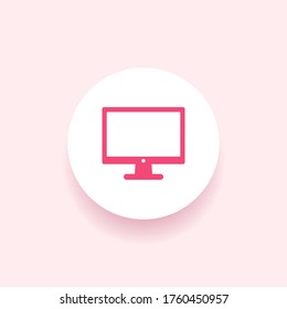 monitor Icon. Vector illustration EPS 10.