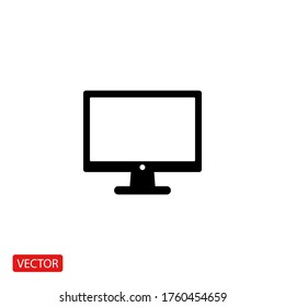 Monitorsymbol. Vektorgrafik EPS10.