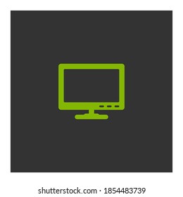 Monitor-Symbol. Vektorgrafik EPS10.