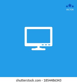 Monitor icon. Vector illustration EPS 10.