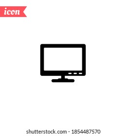 Icono de monitor. Ilustración del vector EPS 10.