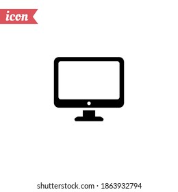 monitor icon. Vector illustration EPS 10.