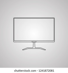 monitor icon vector illustration Linear symbol