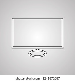 monitor icon vector illustration Linear symbol