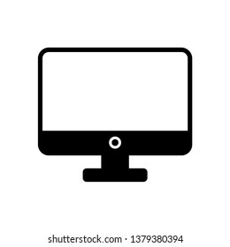 Monitor Icon Vector Illustration Logo Template