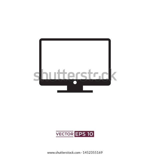 monitor icon vector\
illustration logo\
design
