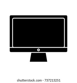 monitor  icon, vector illustration, sign on isolated background