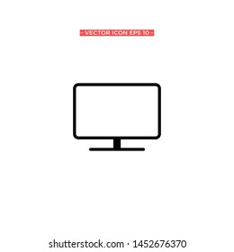 monitor icon vector illustration template