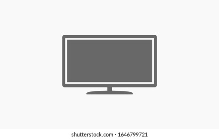 Icono de monitor, ilustración vectorial. Icono de diseño web