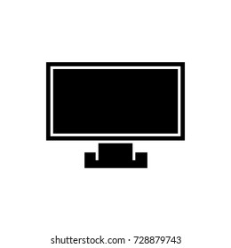 monitor icon vector isolated on white background